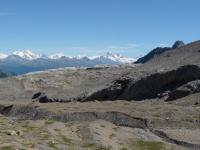 Vue sud sous le glacier