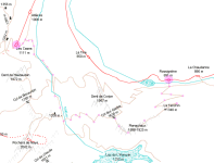 Carte Les Cases - Planachaux - Rossinière