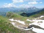 Rétro vue sur l'itinéraire de fin de montée