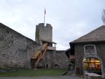 Château de la Tour-de-Peilz tour nord et restaurant du château