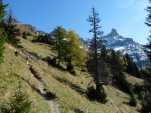 Dents de Morcles en montant.