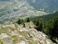 Vue de l'arrête côté Champex