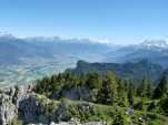 Vue amont sur le Valais depuis la croix.