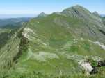 Vue sur le Col et La Dent de Lys.