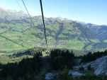 Vue sur Rougemont depuis le télécabine.