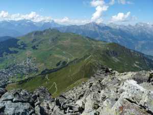 La Pierre Avoi depuis le sommet du Mont Rogneux